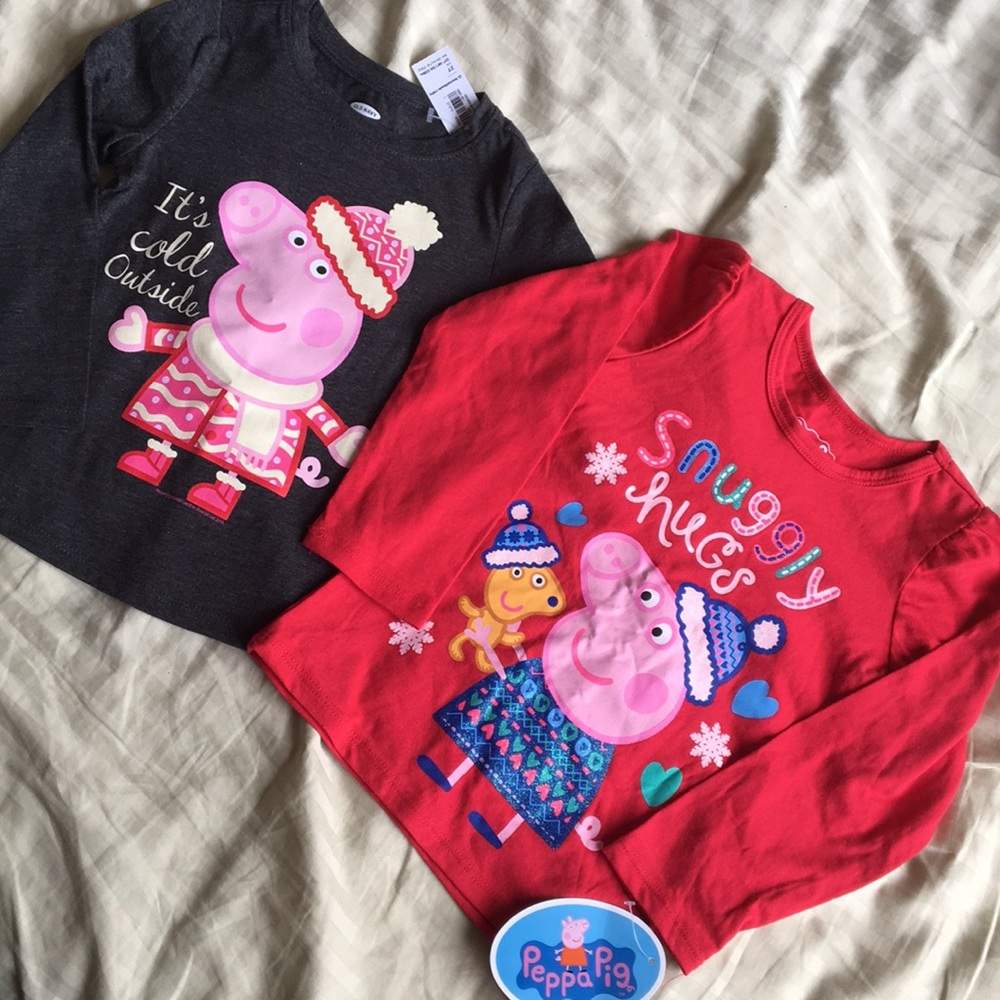 NWT Girls Long Sleeve Peppa Pig - Picture 1 of 3